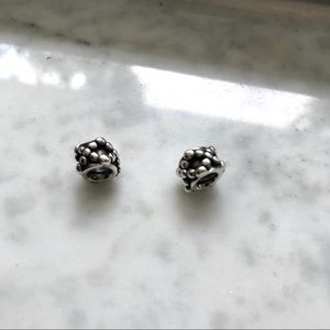 Sterling silver Pandora bracelet charms